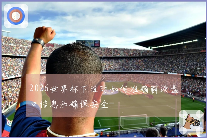 2026世界杯下注时如何准确解读盘口信息和确保安全-
